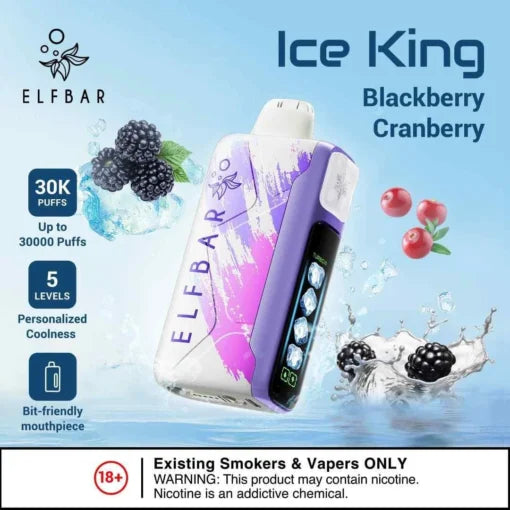 Elf Bar Ice King – Blackberry Cranberry - Vape Store Mumbai