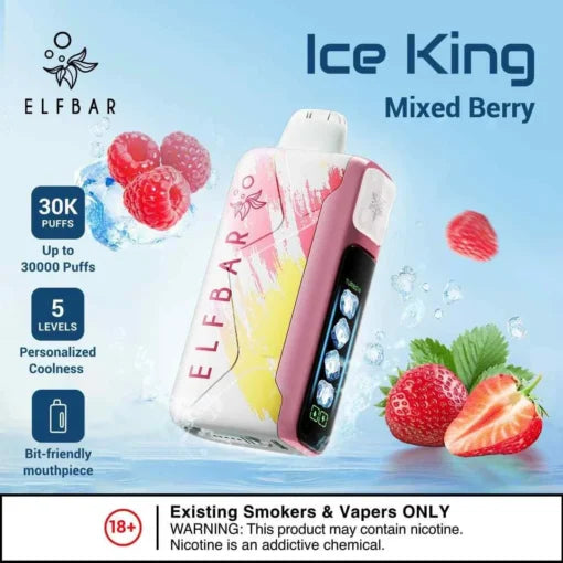 Elf Bar Ice King – Mixed Berries – 30K - Vape Shop Mumbai