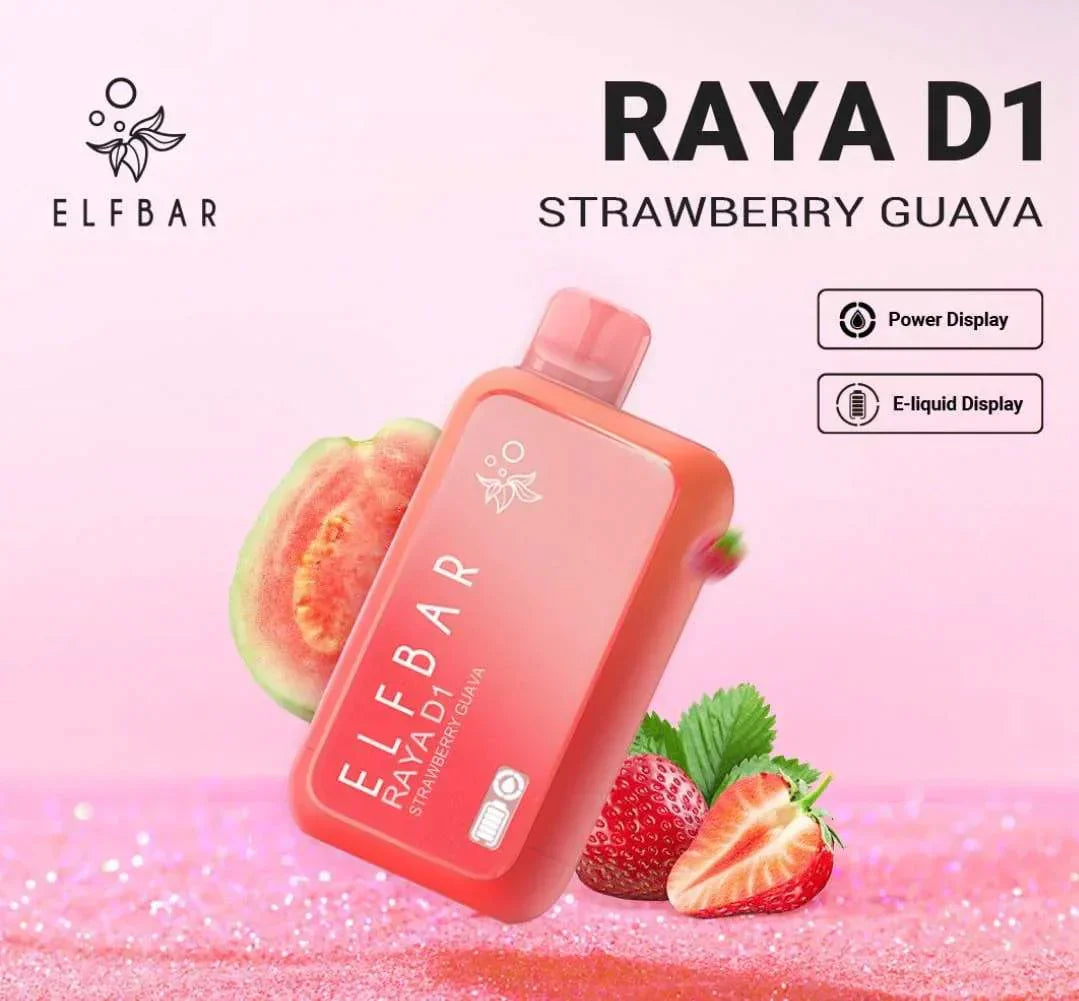 Elf Bar Raya D1 – Strawberry - Mumbai Vape | Vape Shop