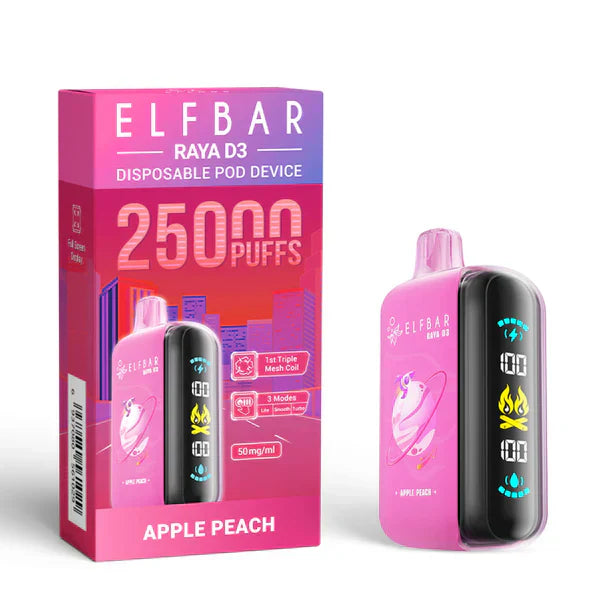Elf Bar Raya D3 Apple Peach – - Vape Mumbai | Vape Shop