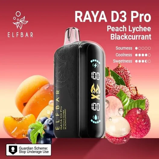 Elf Bar Raya D3 Pro 30 K – Peach Lychee - Vape Mumbai