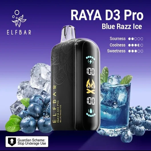 Elf Bar Raya D3 Pro 30K Blue Razz Ice - Mumbai Vape Shop