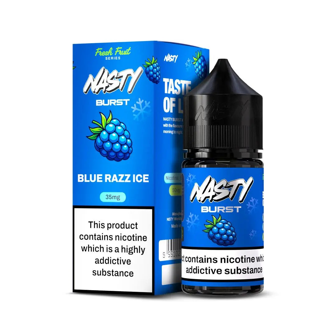 Nasty Burst Nic Salts – Blue Razz Ice - Mumbai Vape Shop
