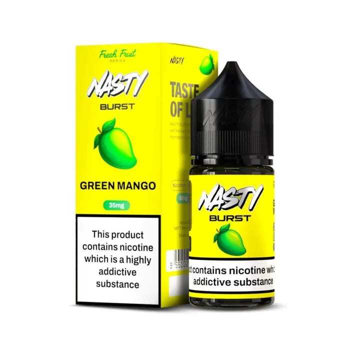 Nasty Burst Nic Salts – Green Mango - Vape Store Mumbai