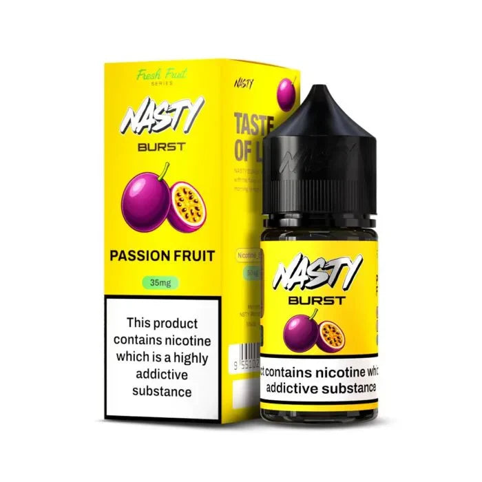 Nasty Burst Nic Salts – Passion Fruit - Vape Shop Mumbai